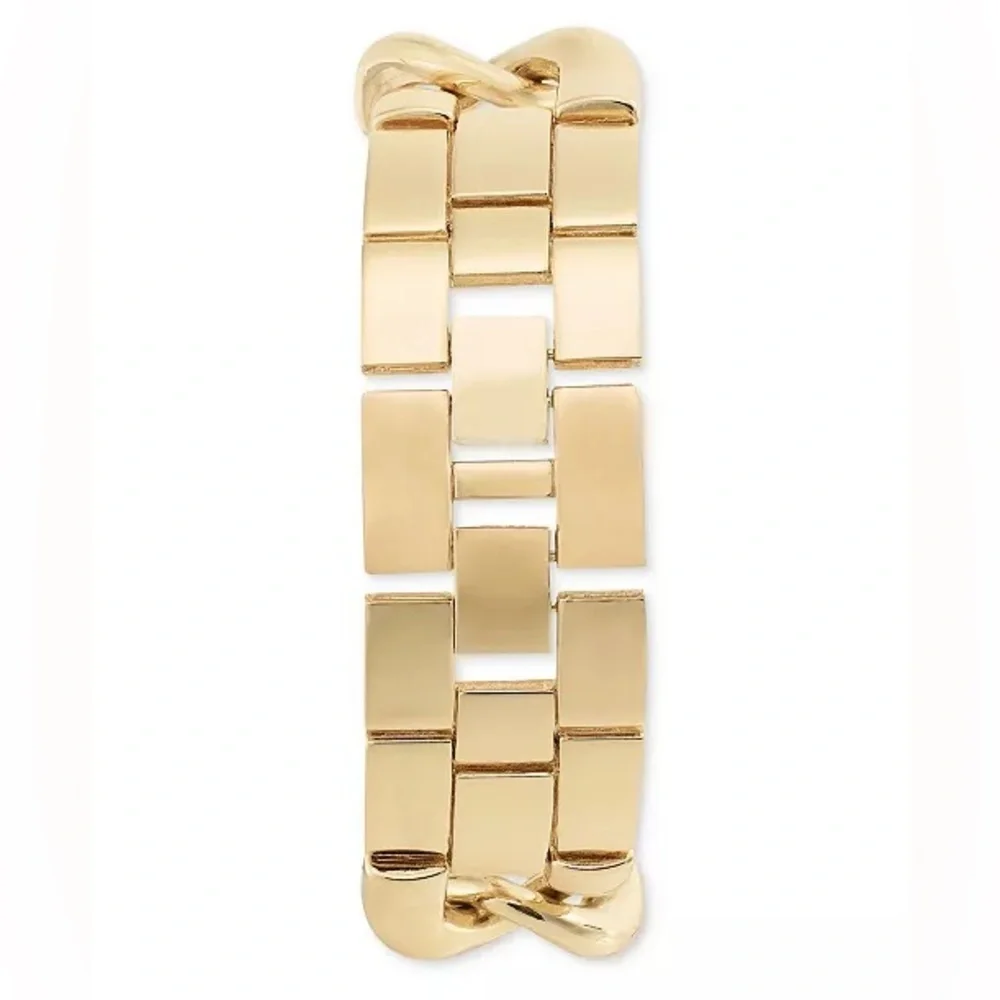 NIB Women's Gold-Tone Chain Link Bracelet Watch